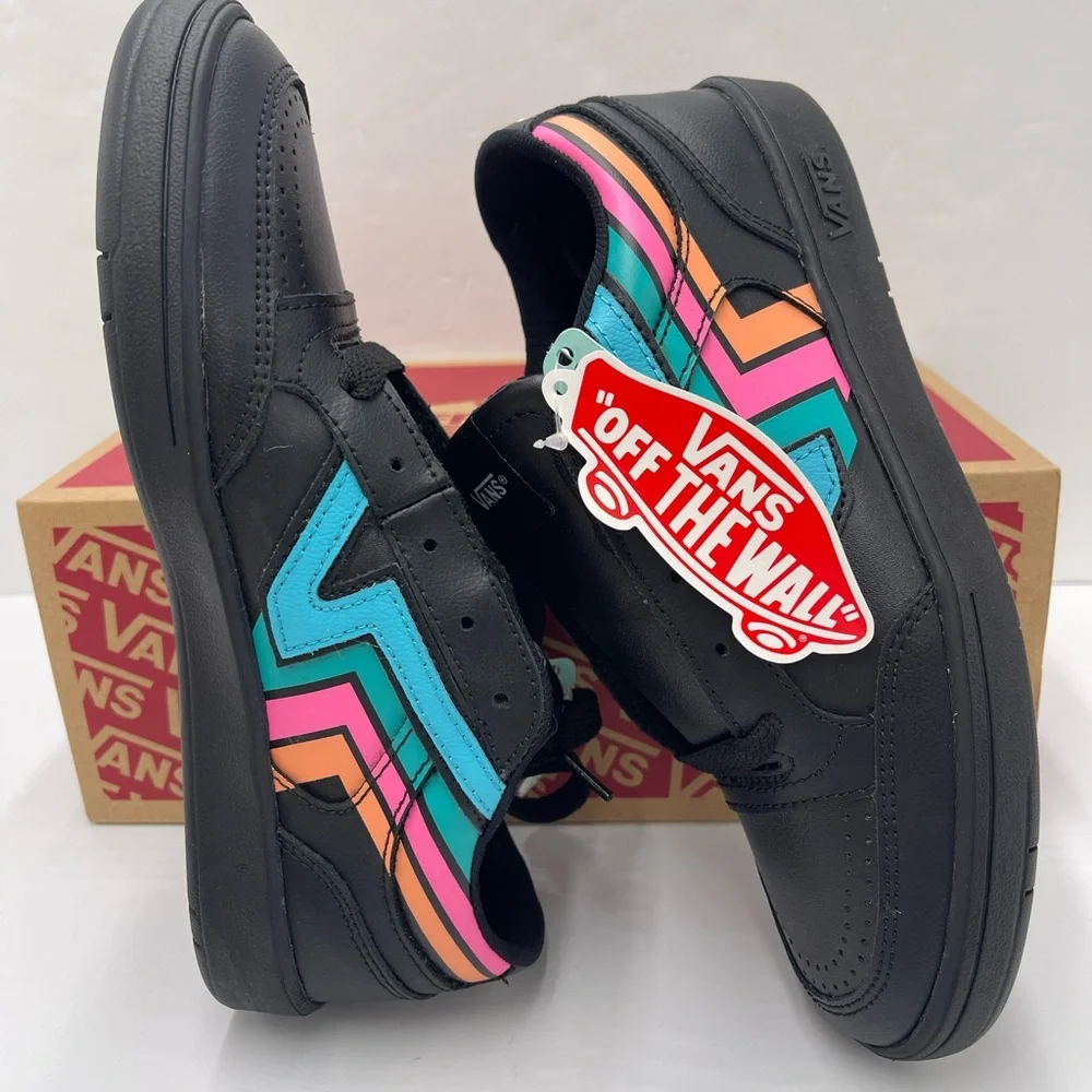 Vans Men’s Lowland Cc (Fader) Black/Multi
VN0A4TZY9OL
 Black Multicolor Sneakers - Picture 10 of 16